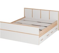 Кровать Арника с проложками ДСП Сакура LIGHT 160x200, дуб сонома Н001147
