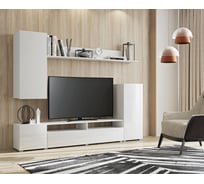 Гостиная Арника Лира белый/белый глянец, МДФ Н1447028