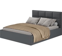 Кровать Арника 160x200 с подъемным механизмом Линда, графит Н1447116