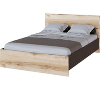 Кровать Арника Спальня Плейона 1400 венге/дуб делано 00-00142935