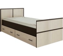 Кровать Арника с проложками ДСП Сакура LIGHT 90x200 Н001148