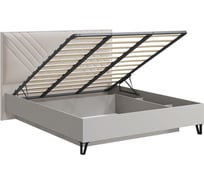 Кровать Арника 120x200 с подъемным механизмом и мягким изголовьем Кашемир Н1447183