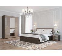 Спальня Арника Ненси, венге/капучино глянец Н1447070