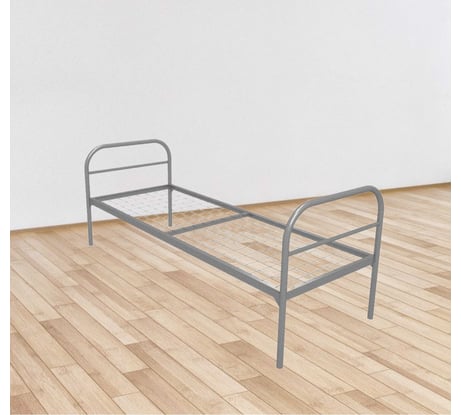 Одноярусная металлическая кровать Sebmet 800x1900, сетка 100x50, 1 перемычка (Э+) К1-80190-10050-1П