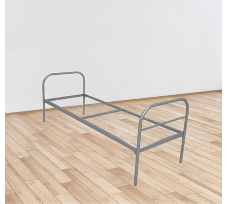 Одноярусная металлическая кровать Sebmet 900x1900, сетка 100x50, 1 перемычка (Б+) К1-90190-10050-1П