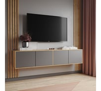 Тумба под ТВ Арника Парус-11 дуб крафт золотой/графит серый 00-00161843