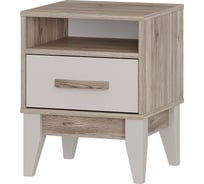 Тумба прикроватная Арника Скандика ТБ-11 дуб смоки/кашемир 00-00161292