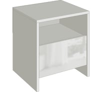 Тумба Арника Соня СТ-1 0,45x0,42x0,33м (белый брилл.+белый гл.) 00-00144623