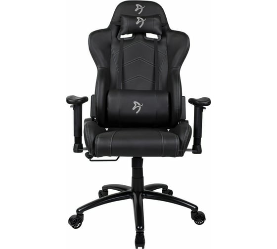 Компьютерное кресло Arozzi Inizio Black PU - Grey logo INIZIO-PU-BKGY