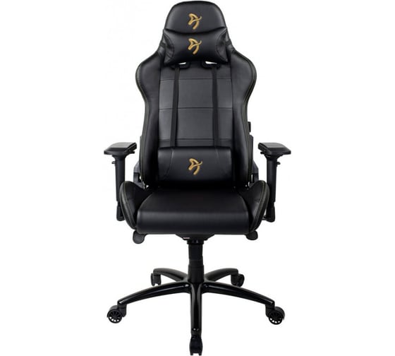 Компьютерное кресло Arozzi Verona Signature Black PU - Gold Logo VERONA-SIG-PU-GD