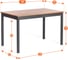 Обеденный комплект Tetchair Sonata dining set (стол + 4 стула) массив сосны, стол: 120x75x73 см, стул: 41x50x95 см, антик/чёрный 21795 9
