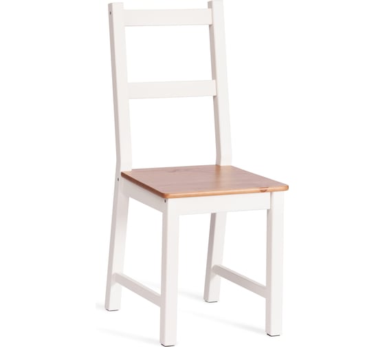 Обеденный комплект Tetchair Sonata dining set (стол + 4 стула) массив сосны, стол: 120x75x73 см, стул: 41x50x95 см, антик/белый 21794