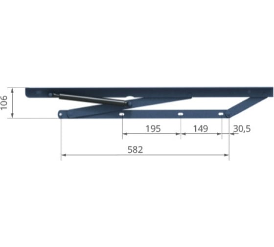 Подъемный механизм основания кровати LIK МПК 860, серый 60G