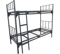 Двухъярусная металлическая кровать Sebmet с лестницей Strong (800х1900, сетка 100х50, 3 усиления) К2-80190-10050-3УЛ