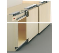 Комплект Hafele Slido F-Line43 2 двери толщина до 40мм 402.35.003