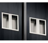 Мебельная ручка Hafele цинк, хром матовая 98x98мм 151.81.200