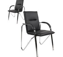 Офисное кресло CHAIRMAN CH851 экокожа, черный (2 шт.) 00-07146004