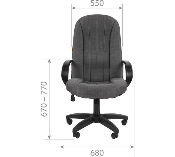 Офисное кресло CHAIRMAN 685 Россия Т08 черный NEW 00-07157417