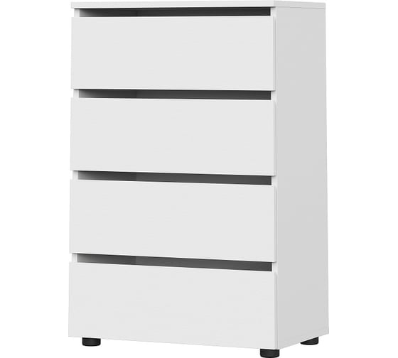 Комод Арника МР Токио 4 ящика, белый текстурный 00-00143332 1
