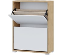 Обувница Арника Домино Дуб золотой - белый 00-00144367