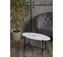Журнальный столик Callisto mobili в стиле лофт Светлый мрамор М025.0А70