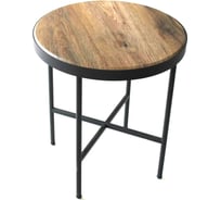 Журнальный столик Callisto mobili круглый Дуб бомонт лофт М011.0А52