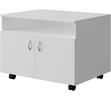 Тумба для оргтехники Альянс мебель ХИТ 800x600x600 К-6 Белый