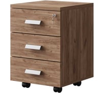 Тумба выкатная Альянс мебель с замком 430x450x610 ТМ Дуб крафт табачный