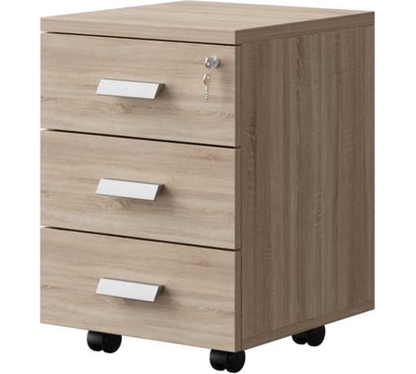 Тумба выкатная Альянс мебель с замком 430x450x610 ТМ Дуб экспрессив песочный