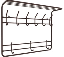 Вешалка 2-х ярусная ЗМИ 80 коричневый ВСП 9 КОР