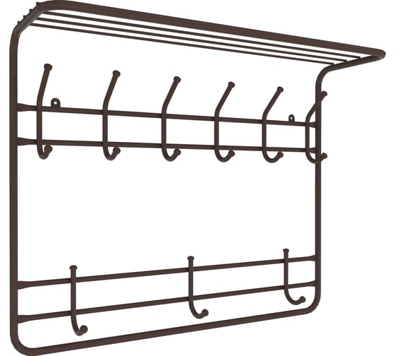 Вешалка 2-х ярусная ЗМИ 80 коричневый ВСП 9 КОР 1