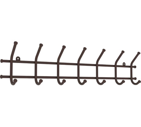 Вешалка настенная ЗМИ Норма 7 коричневый ВН 66 КОР
