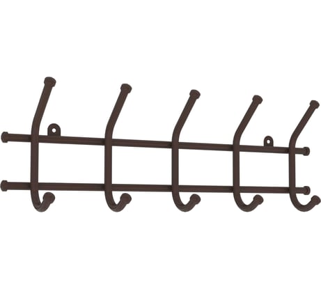Вешалка настенная ЗМИ / Норма 5 / цвет коричневый ВН 24  КОР