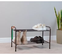 Подставка для обуви ЗМИ "Альфа 22" 2 полки, 6 пар обуви, коричневый ПДОА22 КОР