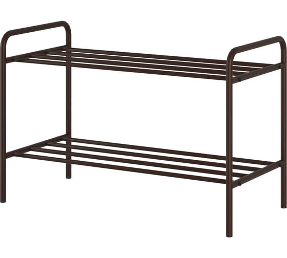 Подставка для обуви ЗМИ Альфа 22, 2 полки, 6 пар обуви, цвет коричневый ПДОА22Н КОР