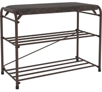 Подставка для обуви ЗМИ "Альфа 23" с сиденьем, коричневый ПДОА23С КОР