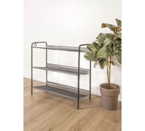 Подставка для обуви ЗМИ 3-х полочная "Женева 23" ( Geneva shoes 23) (Графит) ПДО Ж23  ГР