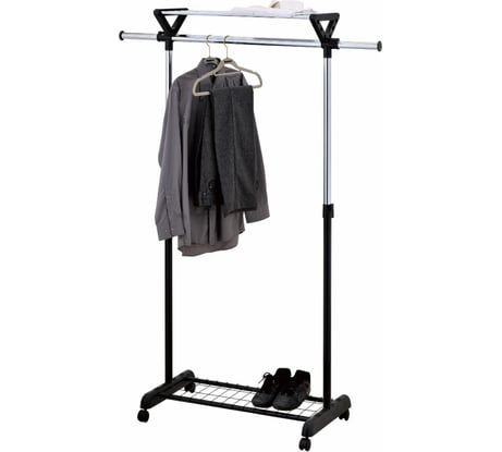 Стойка для одежды UniStor EVEREST с полкой для обуви и полкой для хранения головных уборов 211218