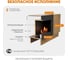 Тумба ТВ Lux Fire Волга напольная 1800, дуб вотан, с биокамином 600 ТП-600В-1800х600х300 4