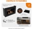 Тумба ТВ Lux Fire Волга напольная 1800, дуб вотан, с биокамином 600 ТП-600В-1800х600х300 6