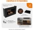 Тумба ТВ Lux Fire Волга напольная 1500, дуб вотан, с биокамином 500 ТП-500В-1500х600х300 6
