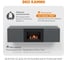 Тумба ТВ Lux Fire Каспий настенная 1600 матовая, графит с биокамином 600 ТНК1600Г 6