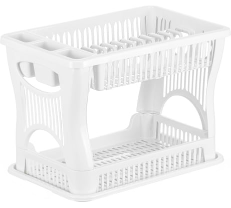 Сушилка для посуды IDEA 2-х ярусная белый М 1175 Белый