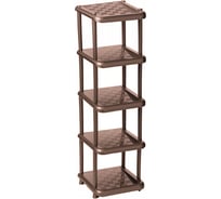 Полка в прихожую IDEA малая 5 секций коричневый М 2708 Коричневый