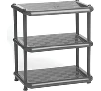 Полка в прихожую IDEA Универсал 3 секции графитовый М 2712 Графитовый