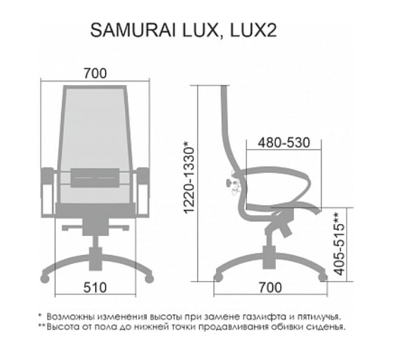 Кресло Метта Samurai Lux тёмно-коричневый z302687166