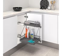 Сетка INOXA Ellite выдвижная для бытовой химии, правая, отделка орион серый 5107EY/45DXAR