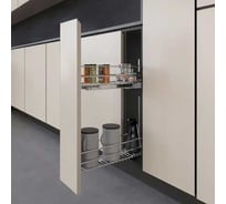 Сетка INOXA Gold в базу 200 выдвижная с доводчиком, отделка хром 10L01/20-50PCR