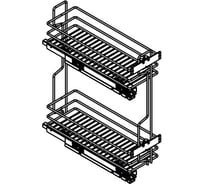 Сетка INOXA Quadro в базу 200 выдвижная с доводчиком, отделка хром 10L02/20-45PCR