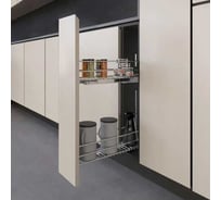 Сетка INOXA Trend в базу 200 выдвижная с доводчиком, отделка хром 10L05/20-45PCR